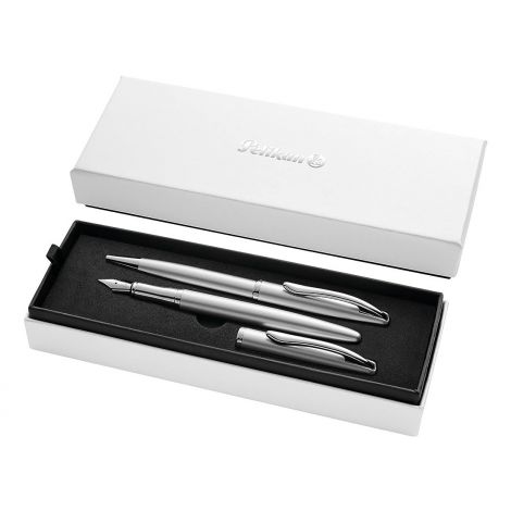 Zestaw Pelikan Jazz Noble Elegance Długopis + Pióro wieczne, Silver